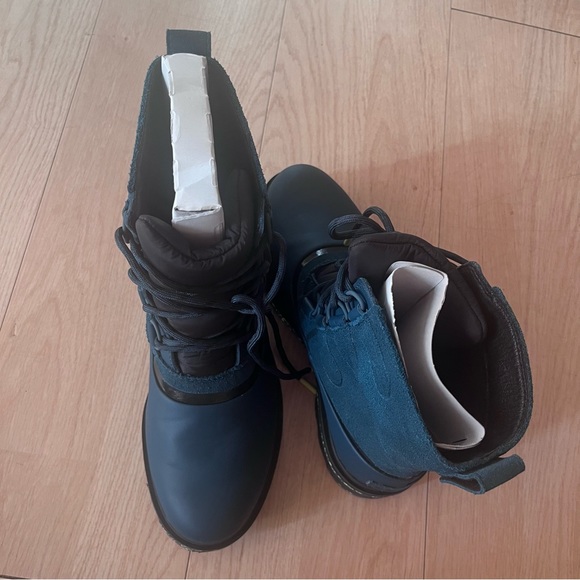 New Sorel Lennox Street Lace-Up Teal Hiking Boot Shoe - Picture 9 of 9